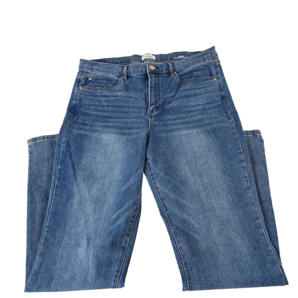 Nicole Miller New York Soho High Rise Bootcut Jeans Medium Wash Blue Size 14